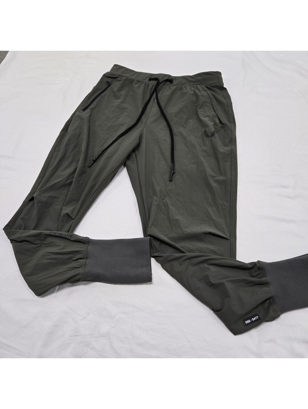 EUC Size S Men's ASRV Joggers Tetra-Lite High Rib Jogger Pants Olive DSG-0477